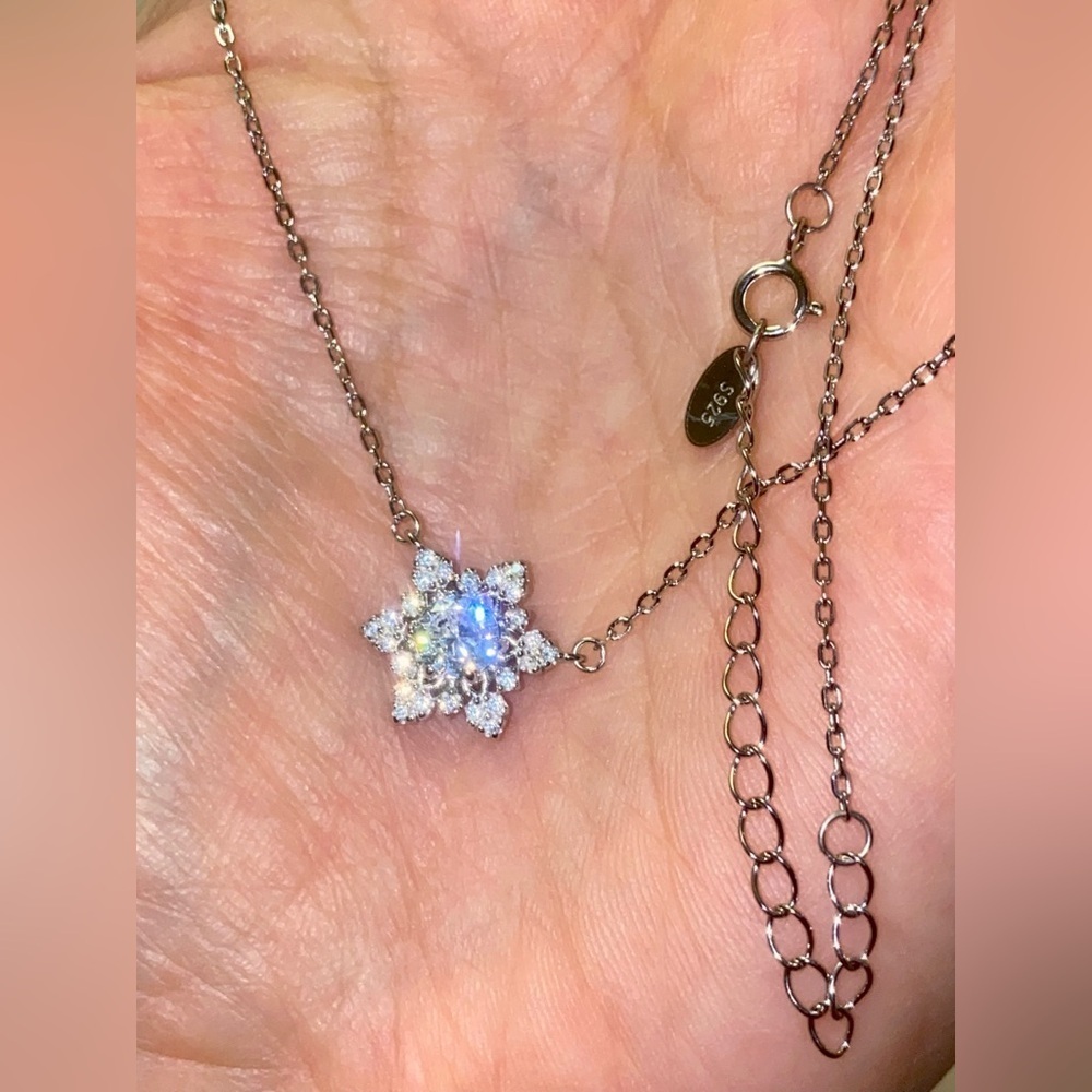 925 Silver Snowflakes ❄️ Set. Perfect as a new year gift 🎁! - Picture 4 of 7